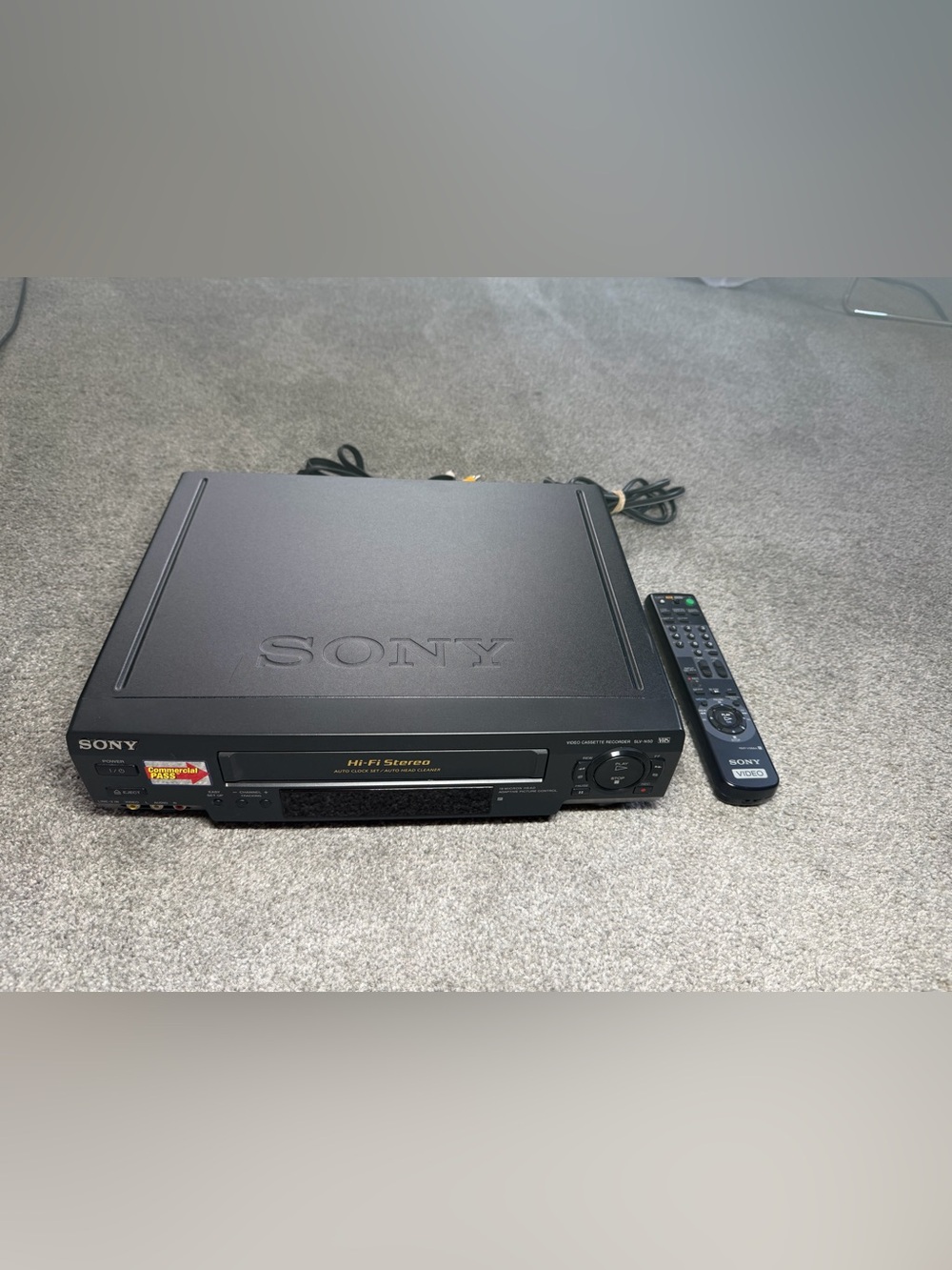 Sony SLV-N50 4-Head Hi-Fi Stereo VHS Video Cassette Recorder with remote